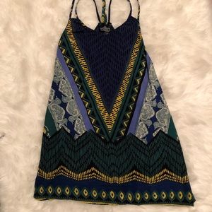 Angie patterned boho dress